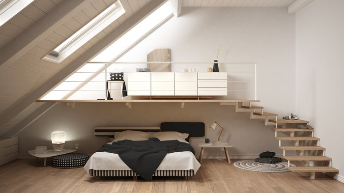 Ý tưởng thiết kế làm gác lửng trong phòng ngủ