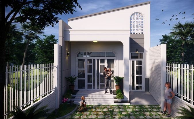 Nhờ chi phí hợp lý, mặt tiền nhà gác lửng 5x20m mái tôn tiết kiệm chi phí đang trở thành xu hướng phổ biến ở các khu vực ven đô và nông thôn 
