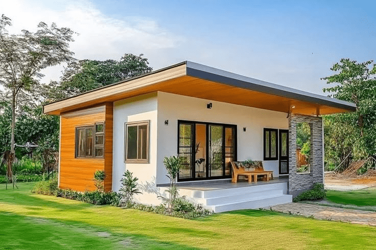 Nhà lắp ghép sử dụng làm nhà ở ngày càng được ưa chuộng nhờ thi công nhanh, chi phí hợp lý và dễ dàng tùy biến theo nhu cầu 